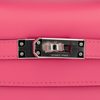 HERMÈS KELLY POCHETTE CLUTCH Rose Azalee Swift PHW