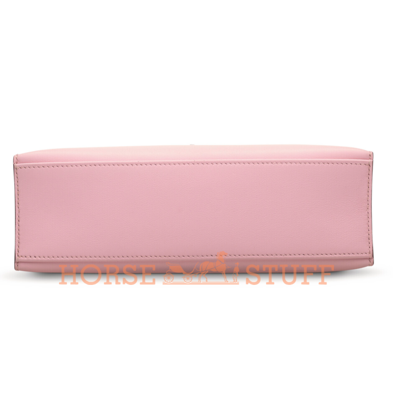 Hermès Kelly Pochette Clutch Rose Sakura Swift PHW