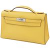 HERMÈS KELLY POCHETTE CLUTCH Sun Swift PHW
