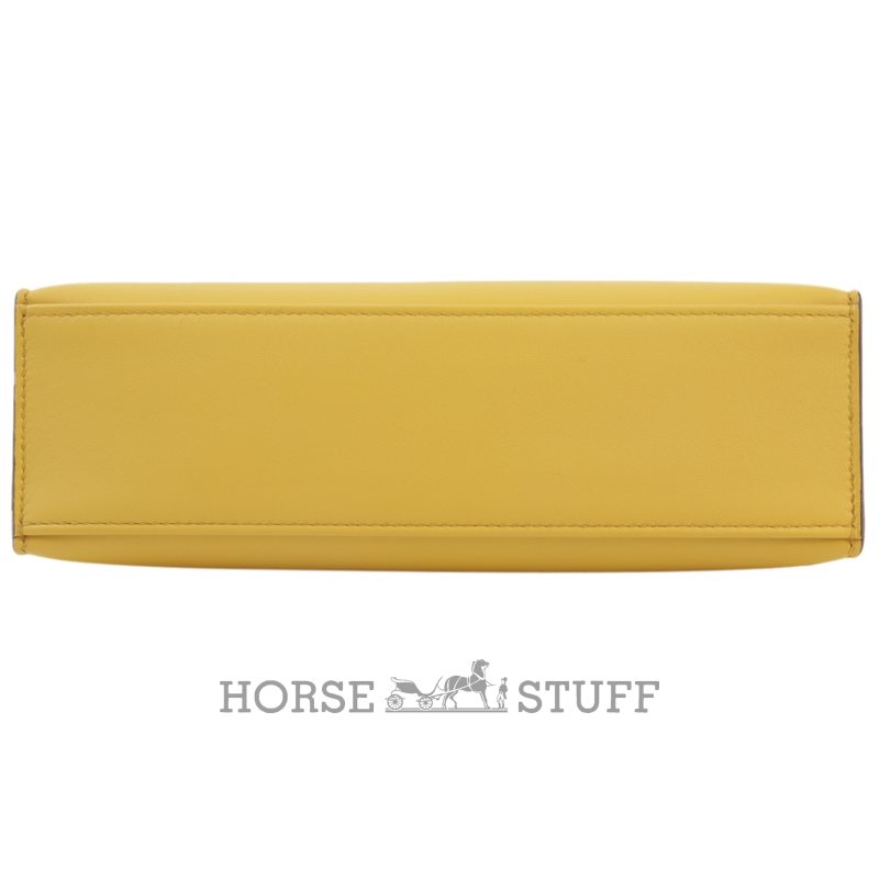 HERMÈS KELLY POCHETTE CLUTCH Sun Swift PHW