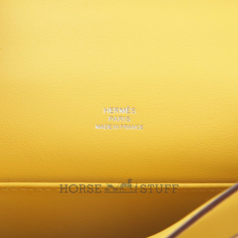 HERMÈS KELLY POCHETTE CLUTCH Sun Swift PHW