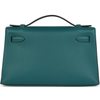 HERMÈS KELLY POCHETTE CLUTCH Vert Bosphore Swift PHW