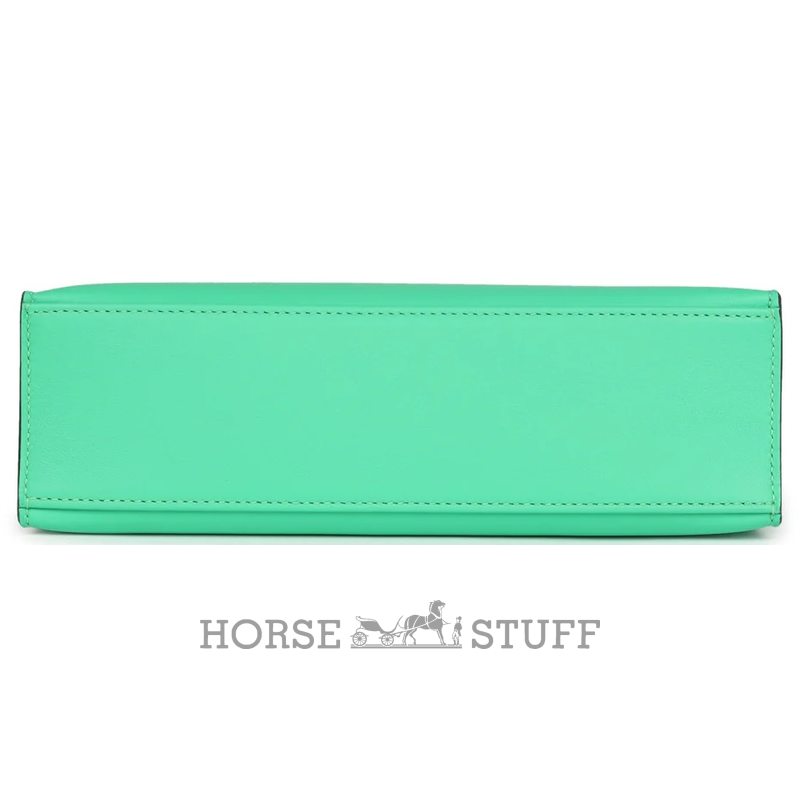 HERMÈS KELLY POCHETTE CLUTCH Vert Comics Swift PHW