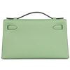 HERMÈS KELLY POCHETTE CLUTCH Vert Criquet Swift PHW