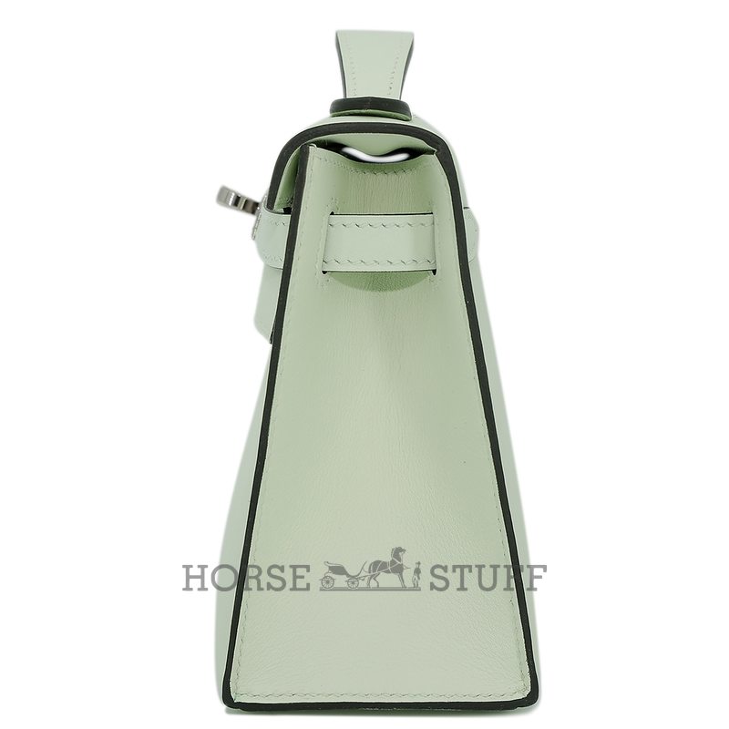 HERMÈS KELLY POCHETTE CLUTCH Vert Fizz Swift PHW
