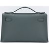 HERMÈS KELLY POCHETTE CLUTCH Vert Mangrove Swift Permabrass
