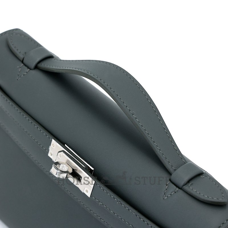 HERMÈS KELLY POCHETTE CLUTCH Vert Mangrove Swift PHW
