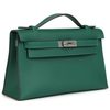 HERMÈS KELLY POCHETTE CLUTCH Vert Moyen Swift PHW