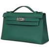HERMÈS KELLY POCHETTE CLUTCH Vert Moyen Swift PHW