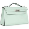 HERMÈS KELLY POCHETTE CLUTCH Vert Peppermint Swift PHW