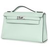 HERMÈS KELLY POCHETTE CLUTCH Vert Peppermint Swift PHW