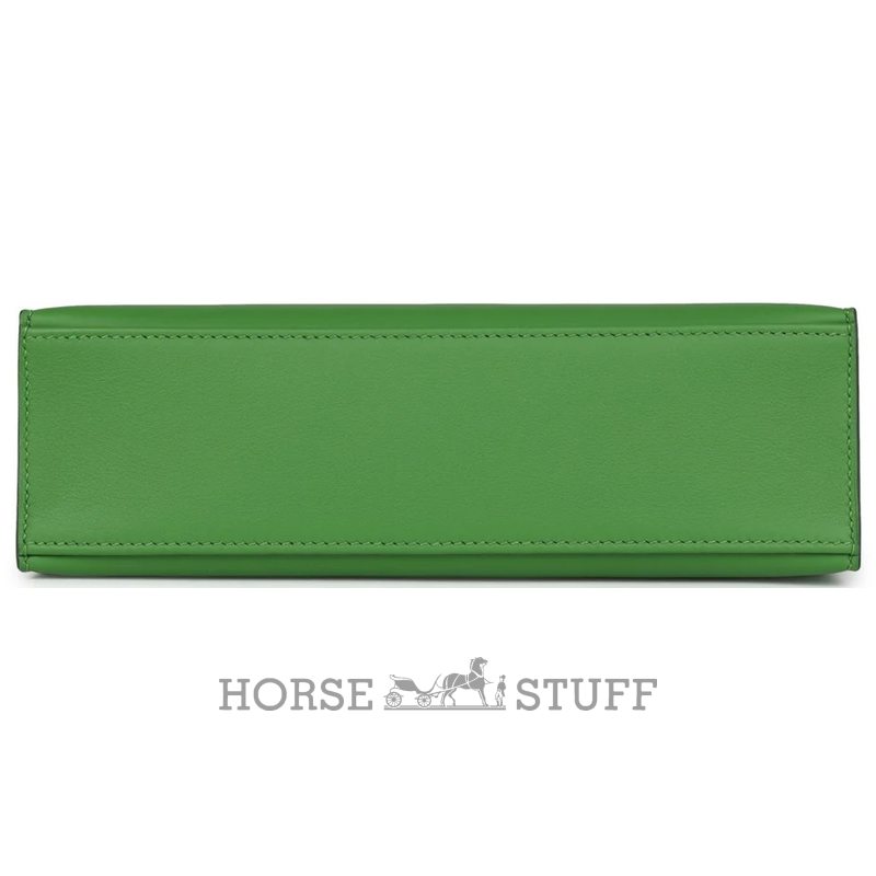 HERMÈS KELLY POCHETTE CLUTCH Vert Yucca Swift GHW