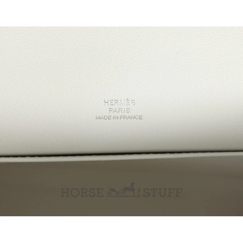 HERMÈS KELLY POCHETTE CLUTCH White Swift PHW