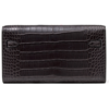 Hermès Kelly To Go Wallet Graphite Matte Crocodile Alligator PHW