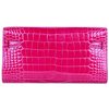 Hermès Kelly To Go Wallet Rose Scheherazade Shiny Crocodile Alligator RGHW