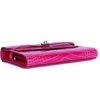Hermès Kelly To Go Wallet Rose Scheherazade Shiny Crocodile Alligator RGHW