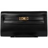 Hermès Kelly To Go Wallet Black Box Calf GHW