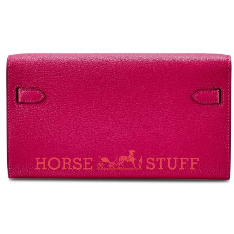 Hermès Kelly To Go Wallet Framboise Chèvre PHW