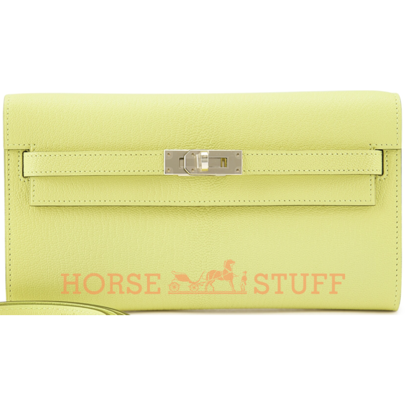 Hermès Kelly To Go Wallet Jaune Bourgeon Chèvre PHW