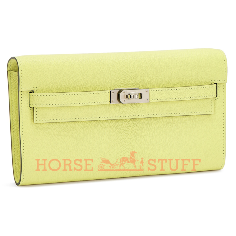 Hermès Kelly To Go Wallet Jaune Bourgeon Chèvre PHW