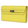 Hermès Kelly To Go Wallet Lime Chèvre PHW