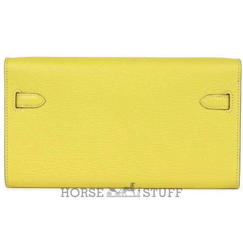 Hermès Kelly To Go Wallet Lime Chèvre PHW