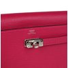 Hermès Kelly To Go Wallet Rose Pourpre Chèvre PHW