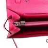 Hermès Kelly To Go Wallet Rose Pourpre Chèvre PHW