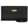 Hermès Kelly To Go Wallet Black Epsom GHW