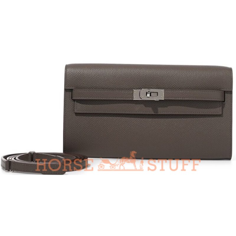 Hermès Kelly To Go Wallet Etain Epsom PHW