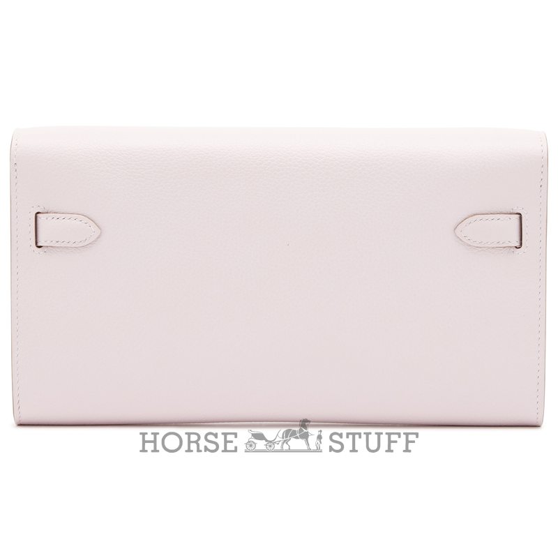 Hermès Kelly To Go Wallet Mauve Pale Evercolor PHW