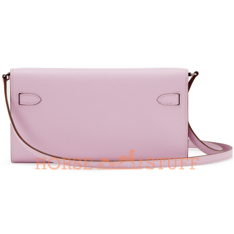 Hermès Kelly To Go Wallet Mauve Sylvestre Epsom PHW