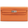 Hermès Kelly To Go Wallet Orange Epsom PHW