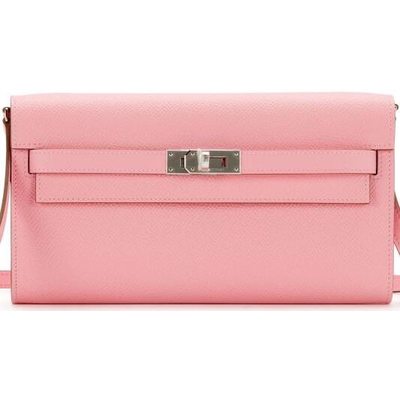 Hermès Kelly To Go Wallet Rose Confetti Epsom PHW