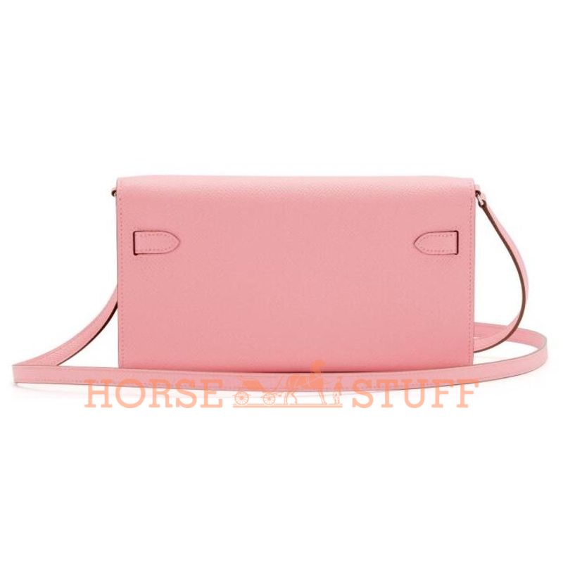 Hermès Kelly To Go Wallet Rose Confetti Epsom PHW