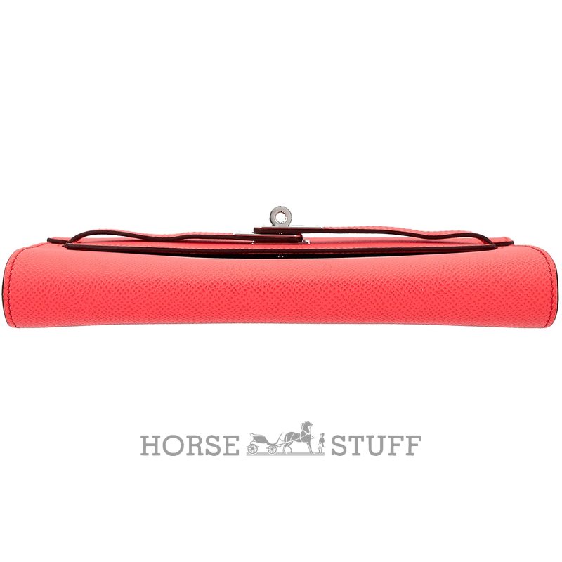 Hermès Kelly To Go Wallet Rose Texas Epsom PHW