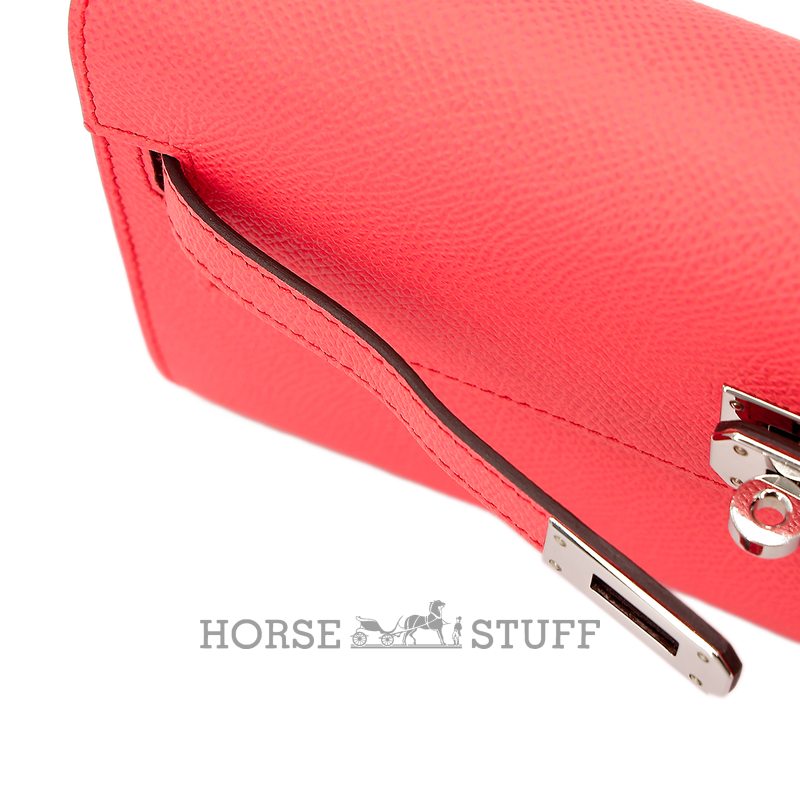 Hermès Kelly To Go Wallet Rose Texas Epsom PHW