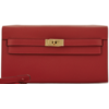 Hermès Kelly To Go Wallet Rouge Casaque Epsom GHW