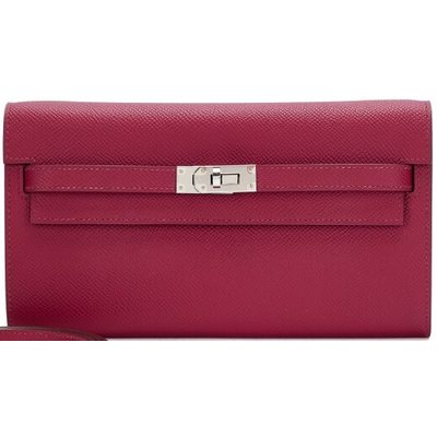 Hermès Kelly To Go Wallet Rubis Epsom PHW