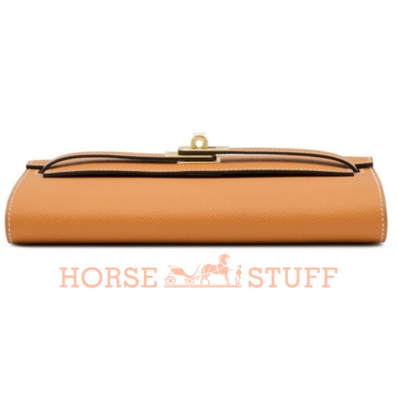 Hermès Kelly To Go Wallet Toffee Epsom GHW