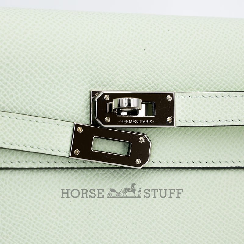 Hermès Kelly To Go Wallet Vert Fizz Epsom PHW