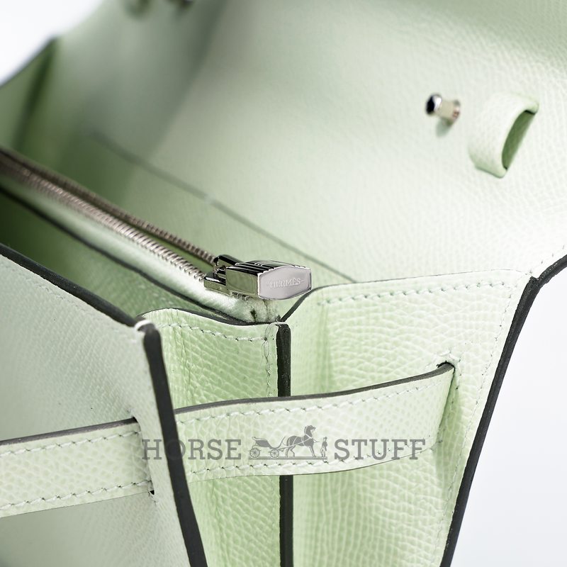 Hermès Kelly To Go Wallet Vert Fizz Epsom PHW