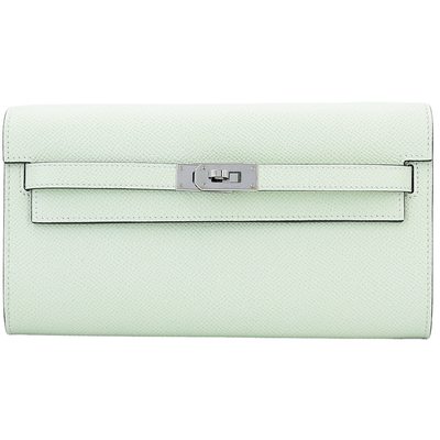 Hermès Kelly To Go Wallet Vert Fizz Epsom PHW
