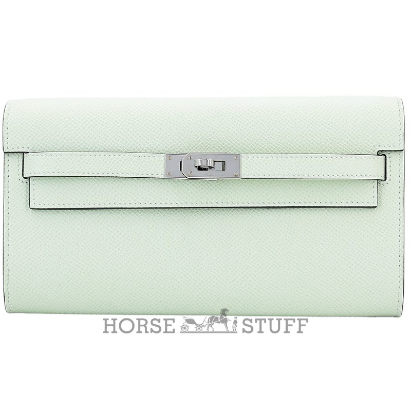 Hermès Kelly To Go Wallet Vert Fizz Epsom PHW