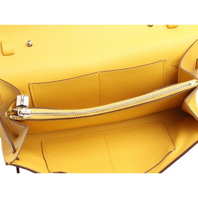 Hermès Kelly To Go Wallet Sun Evercolor PHW