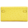 Hermès Kelly To Go Wallet Jaune Citron Ostrich PHW