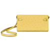 Hermès Kelly To Go Wallet Jaune Citron Ostrich RGHW