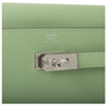 Hermès Kelly To Go Wallet Verso Vert Criquet / Blue Brume Epsom PHW