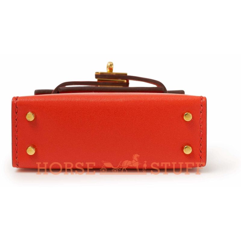 Брелок для сумки Hermès Kelly Twilly Capucine GHW