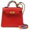 Брелок для сумки Hermès Kelly Twilly Capucine GHW